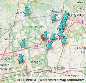 Mappa Via Camillo Benso Cavour, 20056 Trezzo sull'Adda MI, Italia (7.48286)