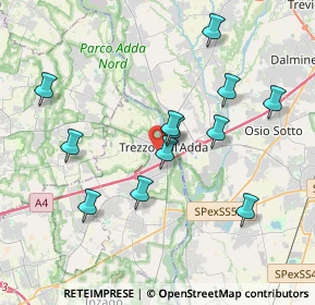 Mappa Via Camillo Benso Cavour, 20056 Trezzo sull'Adda MI, Italia (3.68167)