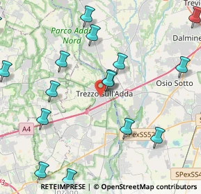 Mappa Via Camillo Benso Cavour, 20056 Trezzo sull'Adda MI, Italia (5.954)