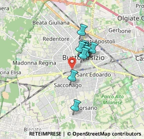 Mappa Via Guglielmo Pepe, 21052 Busto Arsizio VA, Italia (1.02667)