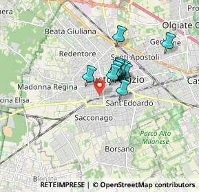 Mappa Via Guglielmo Pepe, 21052 Busto Arsizio VA, Italia (1.07833)
