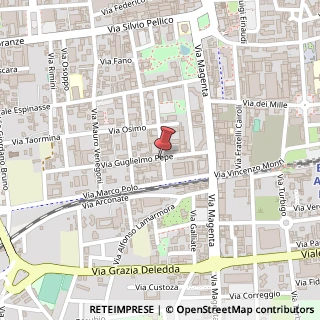Mappa Via Guglielmo Pepe, 5, 21052 Busto Arsizio, Varese (Lombardia)