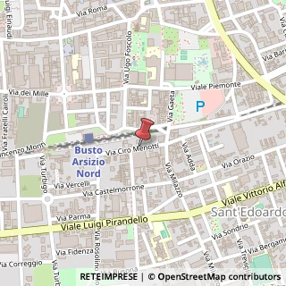 Mappa Via Ciro Menotti, 1, 21052 Busto Arsizio, Varese (Lombardia)
