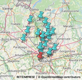 Mappa Via Sant'Aquilino, 20813 Bovisio-Masciago MB, Italia (9.88)