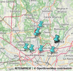 Mappa Via Sant'Aquilino, 20813 Bovisio-Masciago MB, Italia (6.54727)
