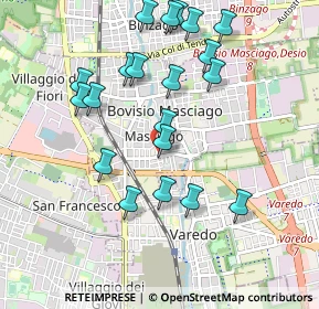 Mappa Via Sant'Aquilino, 20813 Bovisio-Masciago MB, Italia (0.987)