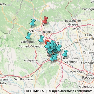 Mappa Via Redipuglia, 36030 Motta VI, Italia (9.26867)