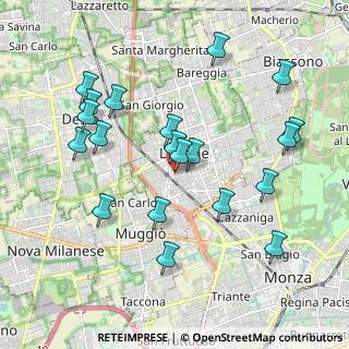 Mappa Via General Guidoni, 20851 Lissone MB, Italia (2.028)