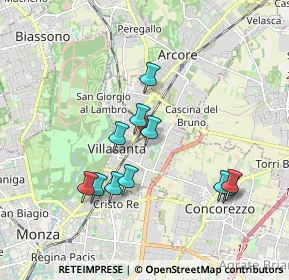 Mappa Via Bruno Buozzi, 20852 Villasanta MB, Italia (1.71273)