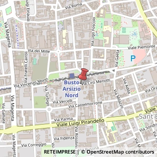 Mappa Via Ciro Menotti, 15, 21052 Busto Arsizio, Varese (Lombardia)