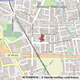 Mappa Via Giacomo Matteotti,  1, 20030 Bovisio-Masciago, Monza e Brianza (Lombardia)