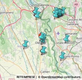 Mappa Strada di Monte Giudeo, 28047 Oleggio NO, Italia (7.95526)