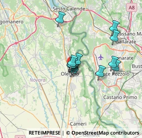 Mappa Strada di Monte Giudeo, 28047 Oleggio NO, Italia (4.82462)