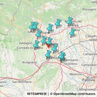 Mappa 36030 Caldogno VI, Italia (11.54357)
