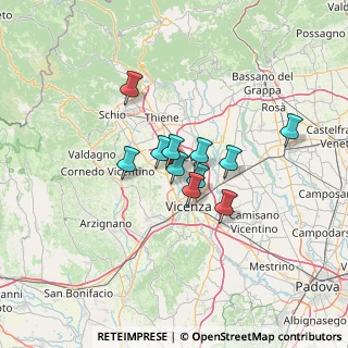 Mappa 36030 Caldogno VI, Italia (8.81909)