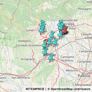 Mappa 36030 Caldogno VI, Italia (11.4735)