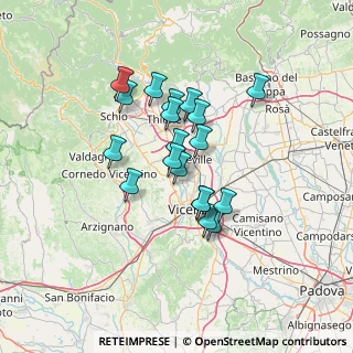 Mappa 36030 Caldogno VI, Italia (10.58632)
