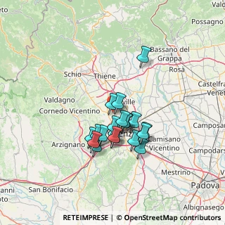 Mappa 36030 Caldogno VI, Italia (10.4295)