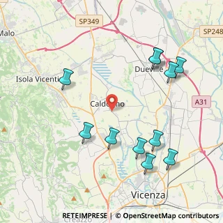 Mappa 36030 Caldogno VI, Italia (4.53909)