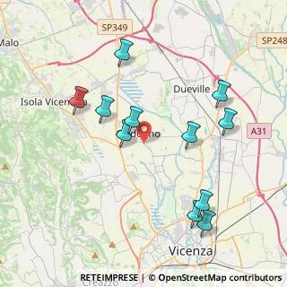 Mappa 36030 Caldogno VI, Italia (4.04818)