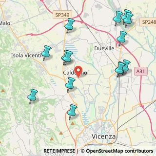 Mappa 36030 Caldogno VI, Italia (4.80857)