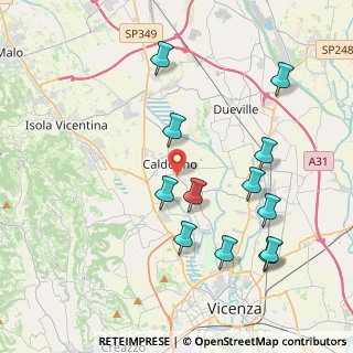 Mappa 36030 Caldogno VI, Italia (4.205)