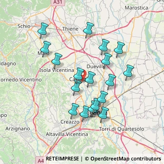 Mappa 36030 Caldogno VI, Italia (7.07632)