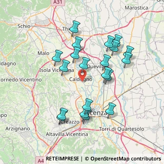 Mappa 36030 Caldogno VI, Italia (7.2975)