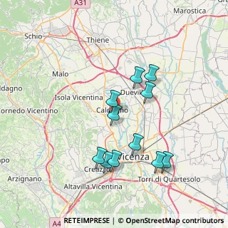 Mappa 36030 Caldogno VI, Italia (6.81182)