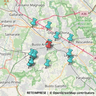 Mappa Piazzale Rodolfo Crespi, 21052 Busto Arsizio VA, Italia (3.418)