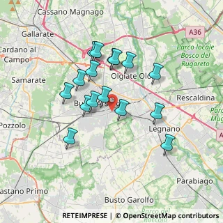 Mappa Piazzale Rodolfo Crespi, 21052 Busto Arsizio VA, Italia (3.09313)