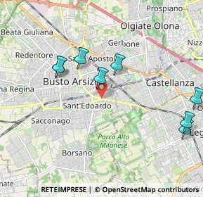 Mappa Piazzale Rodolfo Crespi, 21052 Busto Arsizio VA, Italia (2.73727)