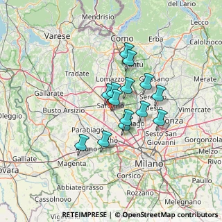 Mappa Via Antonio Pacinotti, 21042 Caronno Pertusella VA, Italia (9.53929)