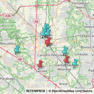 Mappa Via Antonio Pacinotti, 21042 Caronno Pertusella VA, Italia (3.16818)