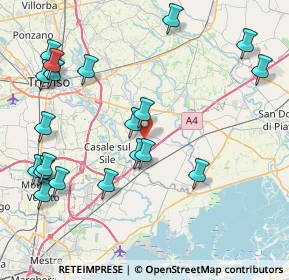 Mappa Via Alessandro Volta, 31056 Roncade TV, Italia (9.7215)
