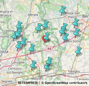 Mappa Via del Lavoro, 20874 Busnago MB, Italia (8.412)