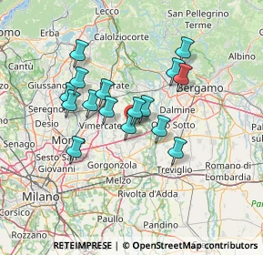 Mappa Via del Lavoro, 20874 Busnago MB, Italia (11.28313)