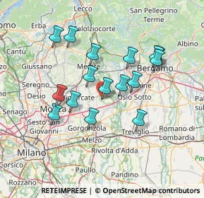 Mappa Via del Lavoro, 20874 Busnago MB, Italia (12.65875)