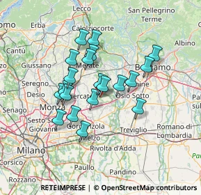 Mappa Via del Lavoro, 20874 Busnago MB, Italia (11.108)