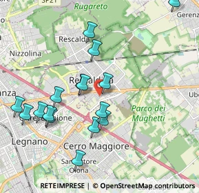 Mappa Via Umberto Crivelli, 20027 Rescaldina MI, Italia (2.03375)