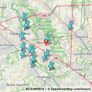 Mappa Via Cerro Maggiore, 20027 Rescaldina MI, Italia (4.17375)