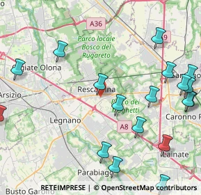 Mappa Via Umberto Crivelli, 20027 Rescaldina MI, Italia (5.829)