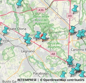 Mappa Via Umberto Crivelli, 20027 Rescaldina MI, Italia (6.207)