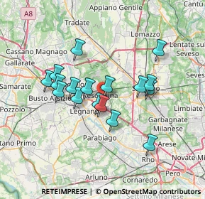 Mappa Via Umberto Crivelli, 20027 Rescaldina MI, Italia (5.89588)