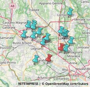 Mappa Via Umberto Crivelli, 20027 Rescaldina MI, Italia (6.24176)