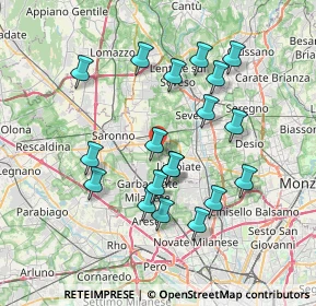 Mappa Corso Europa, 20033 Solaro MI, Italia (6.95263)