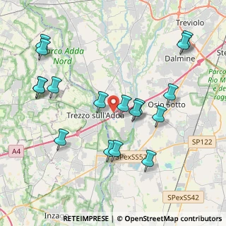 Mappa Via Pezzi, 24042 Capriate San Gervasio BG, Italia (4.38706)