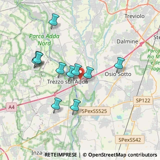 Mappa Via Pezzi, 24042 Capriate San Gervasio BG, Italia (3.49636)