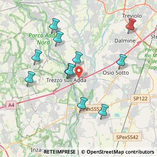 Mappa Via Pezzi, 24042 Capriate San Gervasio BG, Italia (4.09273)
