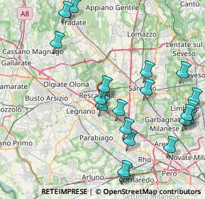 Mappa Viale Marco Polo Ovest, 20027 Rescaldina MI, Italia (9.492)